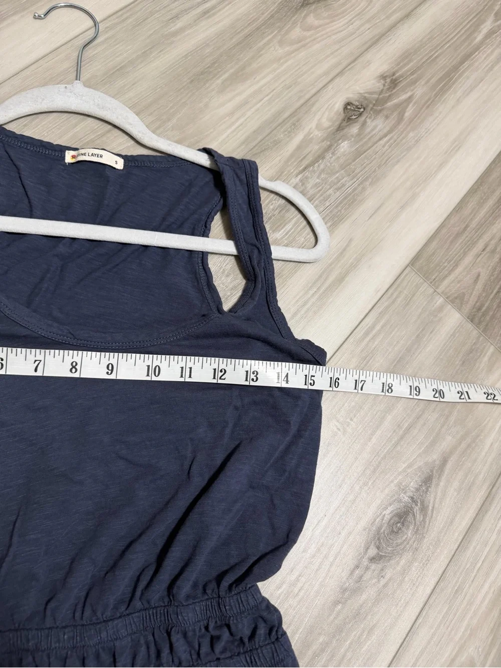 Marine Layer Navy Tank Maxi Dress with Elastic Waist SZ S